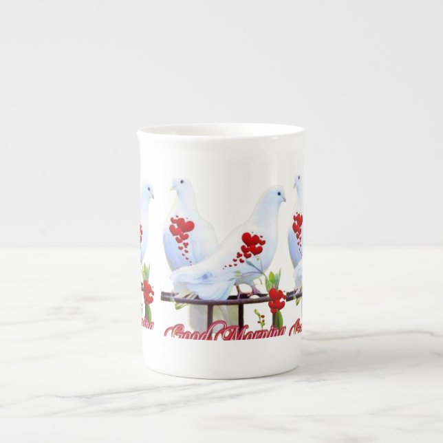 Specialmugg Benporslin Redo för ditt kaffe, te Mugg (Framsidan)