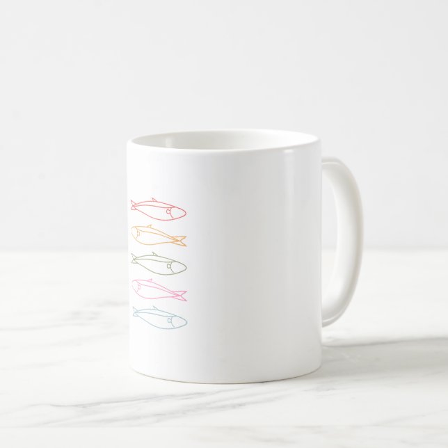 Specialmugg logo sardiner för kafferester  kaffemugg (Framsida höger)