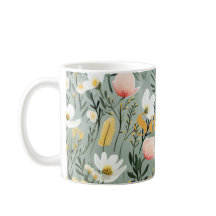 Specialmugg med blomdesign
