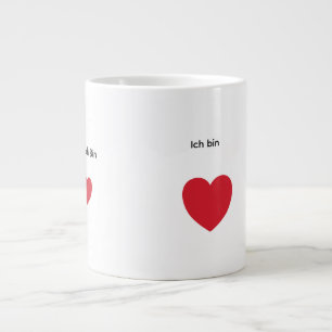 Specialmugg med citat på tyska. jumbo mugg