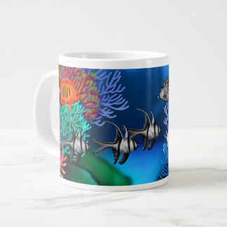 Specialmugg med fisk på korallrev i Stilla havet Jumbo Mugg