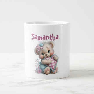 Specialmugg Teddybjörn Baby Shower Jumbo Mugg