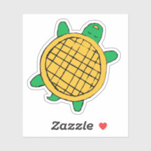 specialskuren vinyldekal för Waffle Turtles, vatte