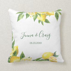 Specialtillfälle för Lemon Watercolor Kudde