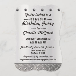 Specialtillverkad klassikerfödelsedagsfest inbjudningar