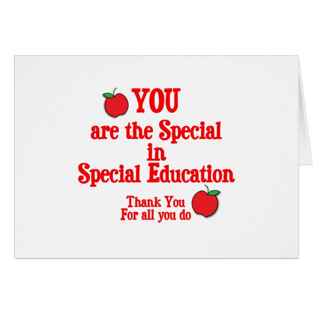 Specialundervisninggillande Hälsningskort (Framsidan Horizontal)