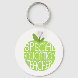 Specialundervisningläraregrönt Apple Keychain Nyckelring