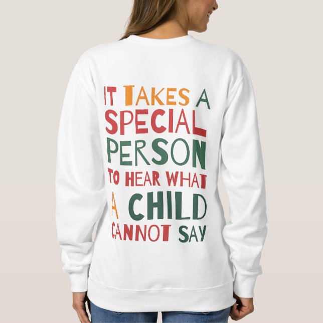 Specialutbildnings T-shirt, Autismstöd Tröja (Baksida)