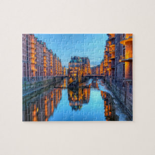 Specicherstadt Warehouse i Hamburg, Tysklandare - Pussel