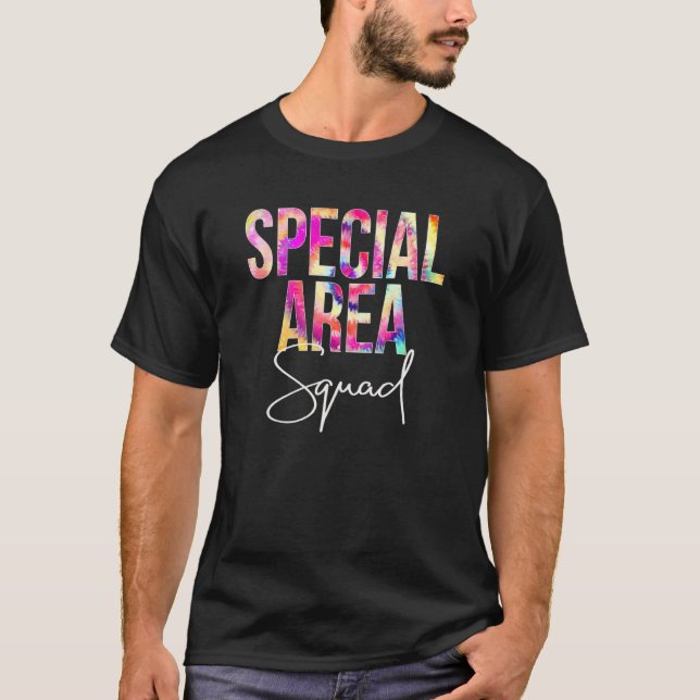 Speciell area Squad Tie Dye Back to school Exrecia T Shirt (Framsida)