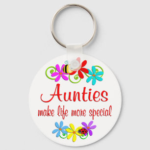 Speciell Auntie Nyckelring