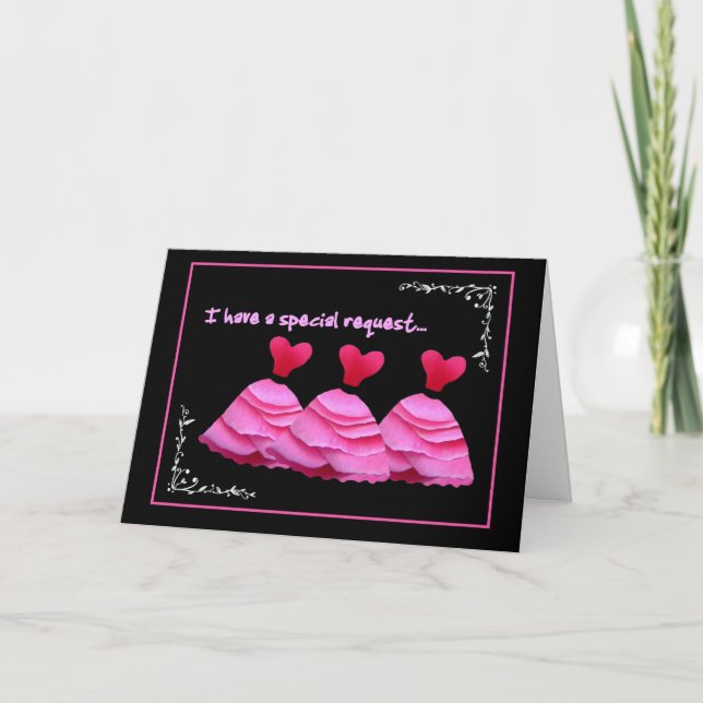 SPECIELL BEGÄRAN - Bröllopsinbjudan till Värdinna Inbjudan (Framsida)