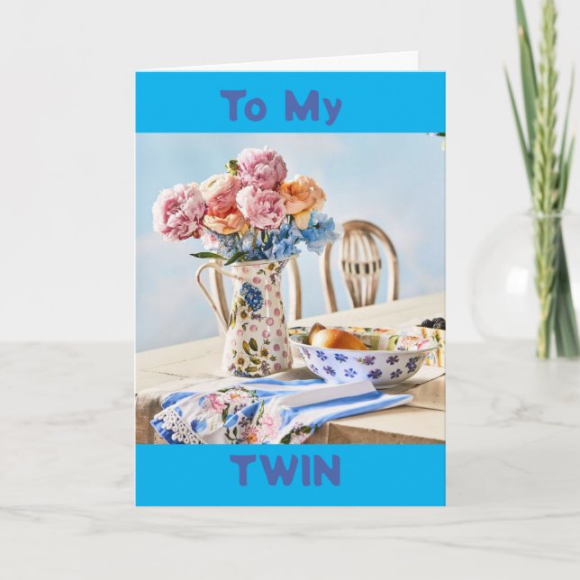 SPECIELL BIRTHDAG FÖR EN MYCKET *SPECIELL TWIN* KORT (Framsida)