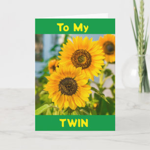 SPECIELL BIRTHDAG FÖR EN MYCKET *SPECIELL TWIN* KORT