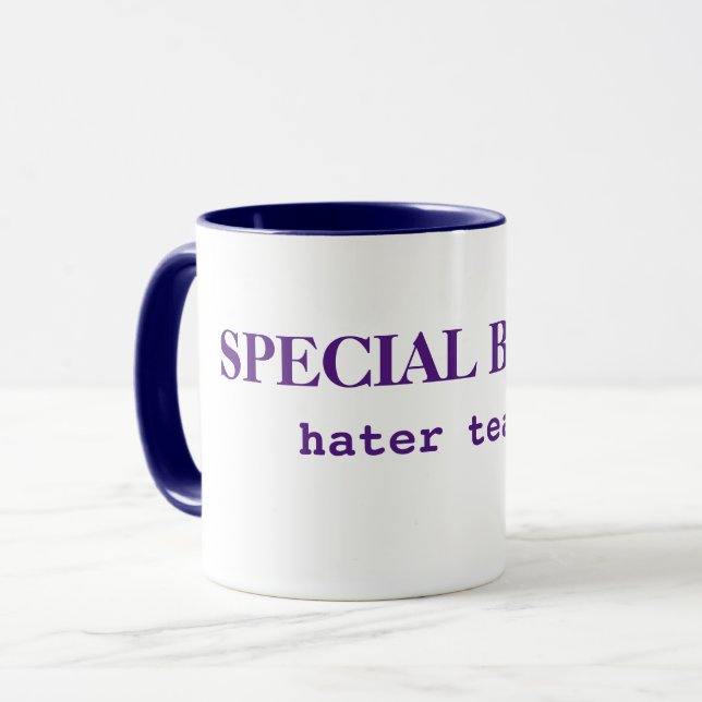 Speciell Blend Hater Tårar Funny Coffee Mugg (Framsida vänster)