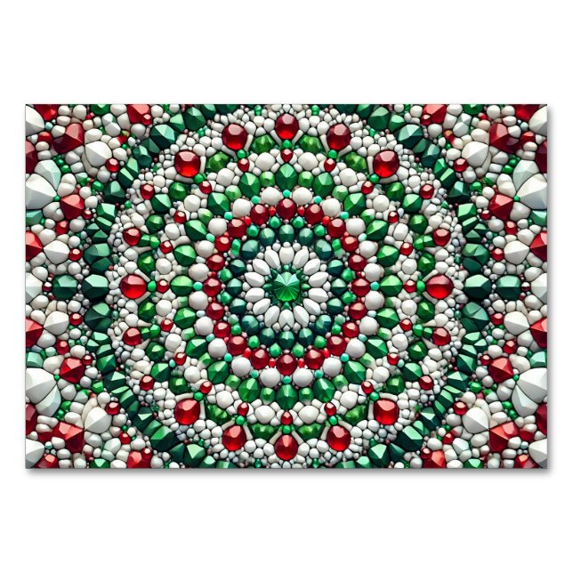 Speciell bordskort med italienska färger (Framsidan)