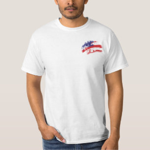 Speciell budget för det spektakulära USA flagga-vä T Shirt