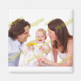 Speciell Coola för Family Photo Budget Magnet