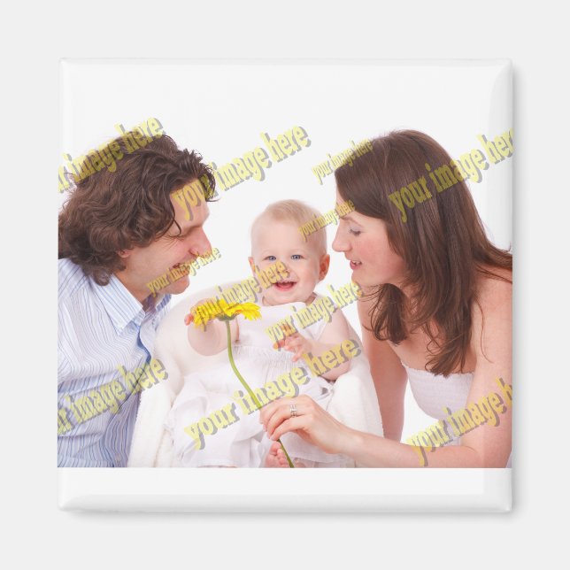 Speciell Coola för Family Photo Budget Magnet (Framsidan)