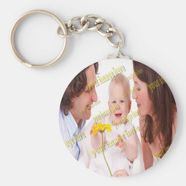 Speciell Coola för Family Photo Budget Nyckelring (Framsidan)