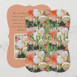 SPECIELL DAG/BIRTHDAY/BLOMMIGT