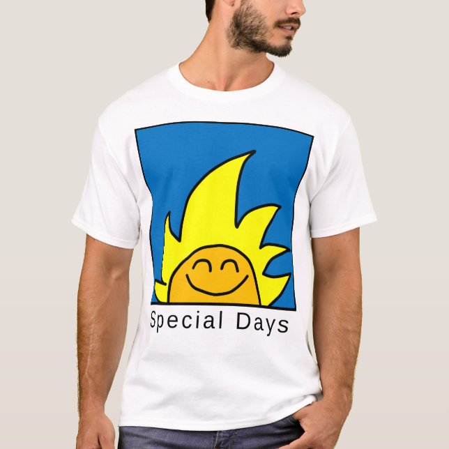 Speciell dagsikon, blått t shirt (Framsida)