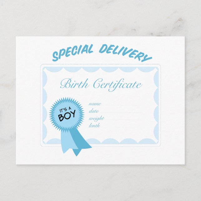 Speciell Delivery Boy Vykort (Framsida)