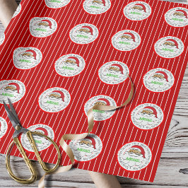 Speciell Delivery Ethnic Santa North Pole Child Presentpapper