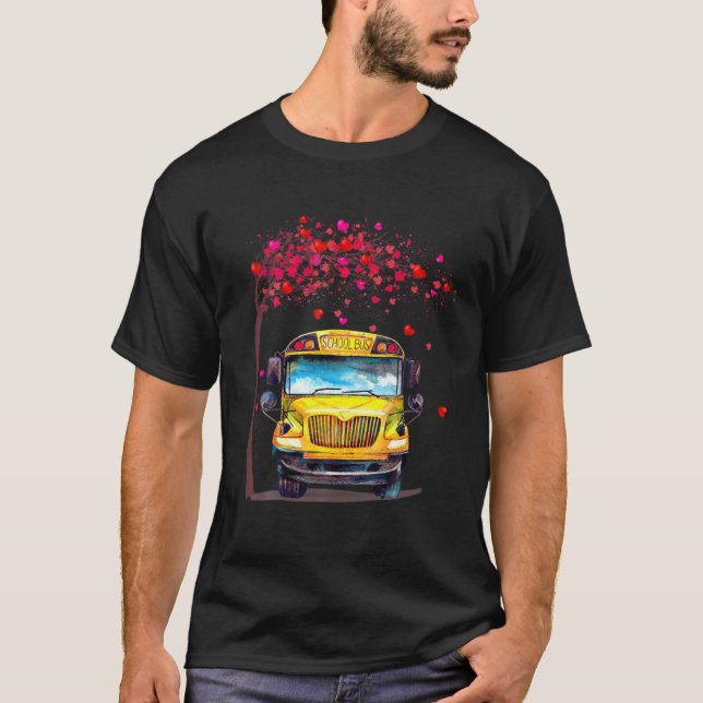 Speciell Delivery Hug and Kisses School Buss Monit T Shirt (Framsida)
