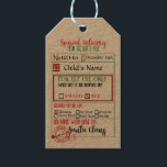 Speciell Delivery - Märkre från Santa - North Presentetikett<br><div class="desc">Lägg till anpassningsbarnas ordalydelse i den här designen genom att använda rutorna "Redigera den här designmallen" på objektets höger eller klicka på den blå "Anpassa den" om du vill ordna texten, ändra typsnitt och färg och även lägga till ytterligare information om bilder i den här designen. ****För anpassningsbar ska du...</div>