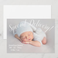 Speciell Delivery Photo Script Gender Neutral Birt