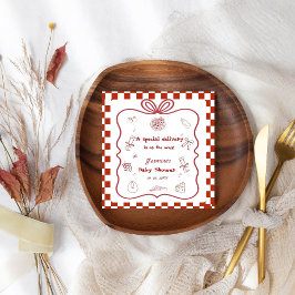 Speciell Delivery Pizza Baby Shower Party Pappersservett