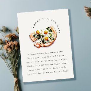 Speciell Delivery Pizza Bokar for Baby Shower Tilläggskort