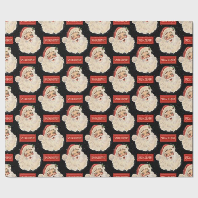 Speciell Delivery Retro Santa Presentpapper (Seam)
