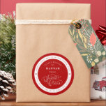 Speciell Delivery Santa Namn bricka Stickers Runt Klistermärke<br><div class="desc">Vi lägger alltid till nya mönster varje dag!</div>