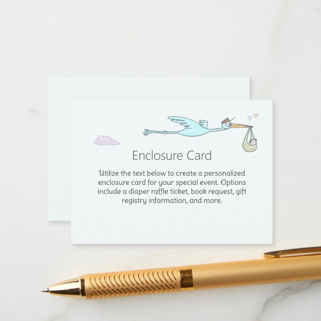 Speciell Delivery Stork Tilläggskort (Fram/Back In Situ)