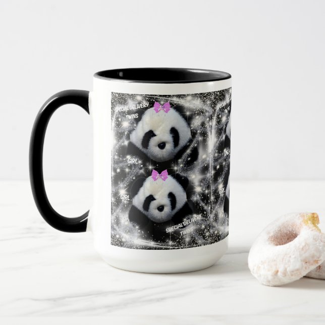 Speciell Delivery Twin Girls Coffee Mugg (Med munk)