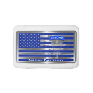 Speciell Designad American Paratrooper Flagga Badrumsmatta
