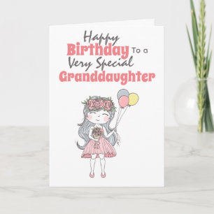 Speciell dotterdotter till Cute Girl-ballonger Kort