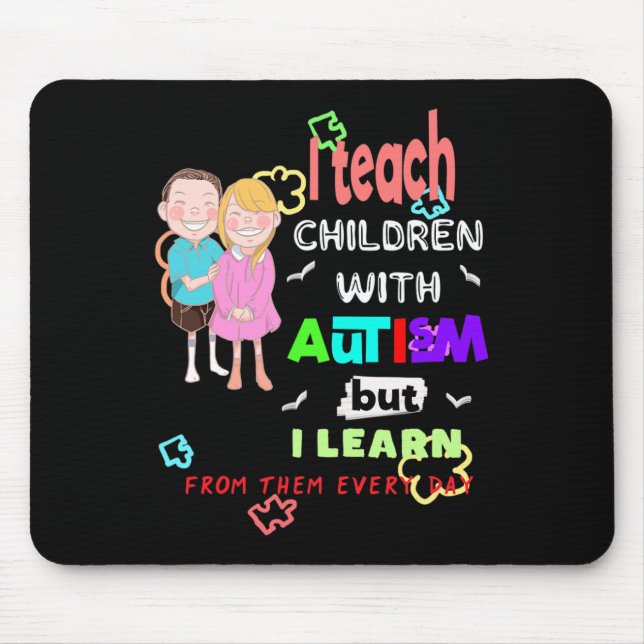 Speciell Ed SPED Teacher Coola Autism Awarenes Musmatta (Framsidan)