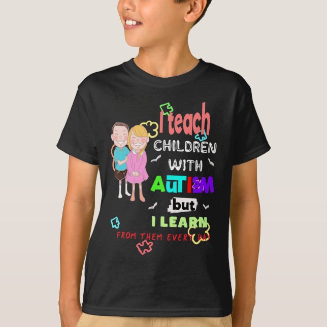 Speciell Ed SPED Teacher Coola Autism Awarenes T Shirt (Framsida)