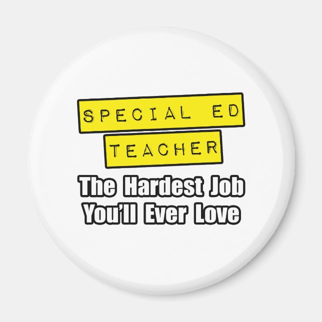 Speciell Ed Teacher... Det svåraste jobbet du någo Magnet (Framsidan)