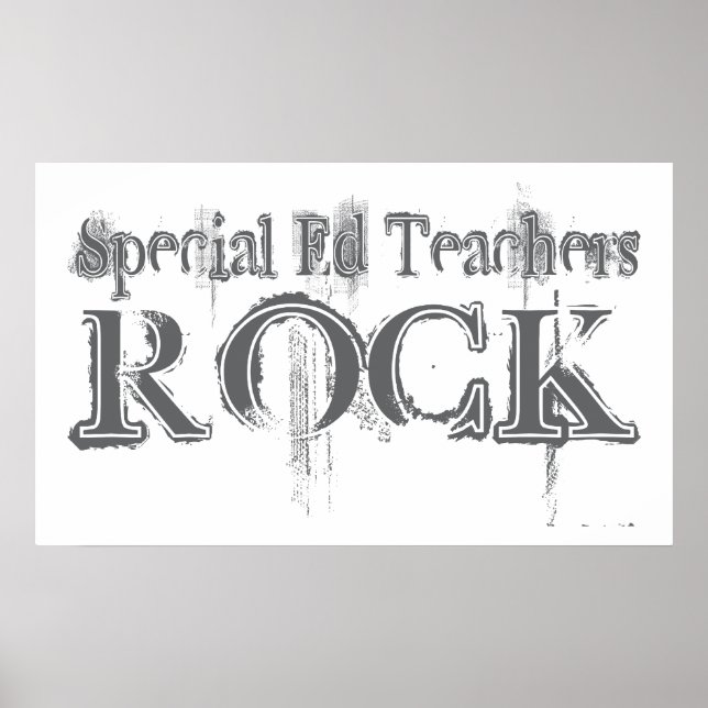 Speciell Ed Teacher Sten Poster (Framsidan)