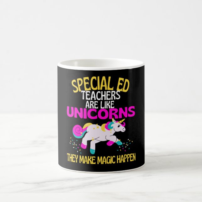 Speciell Ed Teacher Unicorn, Magic Unicorn Kaffemugg (Center)
