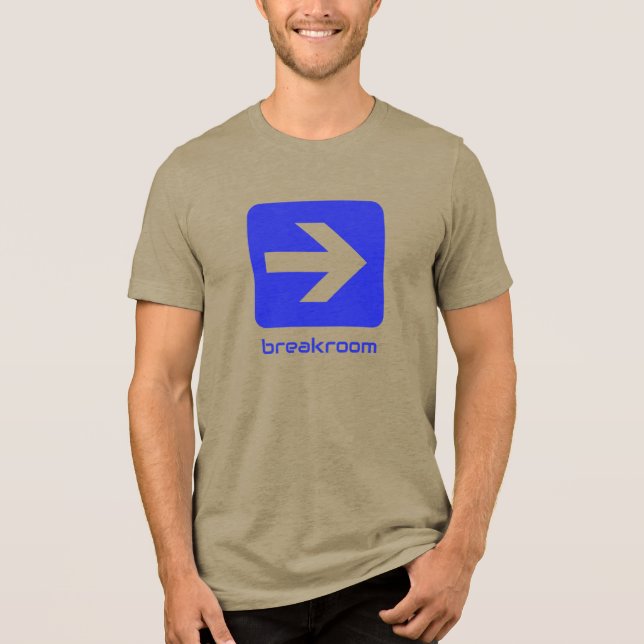 Speciell Edition BREAKROOM T-Shirt Tri-Blend Shirt (Framsida)