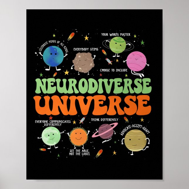 Speciell Edu för medvetandegörande om universell a Poster (Framsidan)