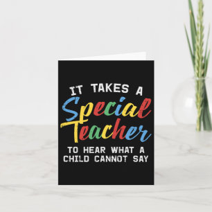 Speciell Education Lacher Cute Autism Awareness Gi Kort