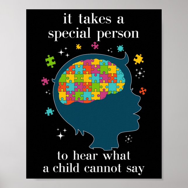 Speciell Education Sped Teacher - Autism Awareness Poster (Framsidan)