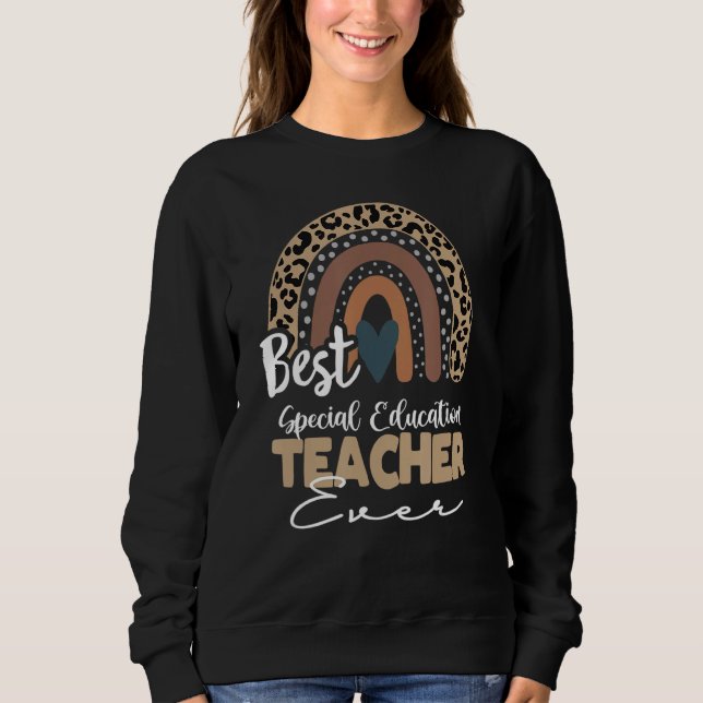 Speciell Education Teacher Boho Rainbow Teacher Ap T Shirt (Framsida)