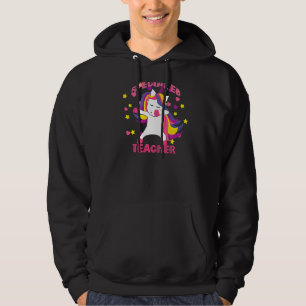 Speciell Education Teacher Dabbing Unicorn Ed Tack Hoodie